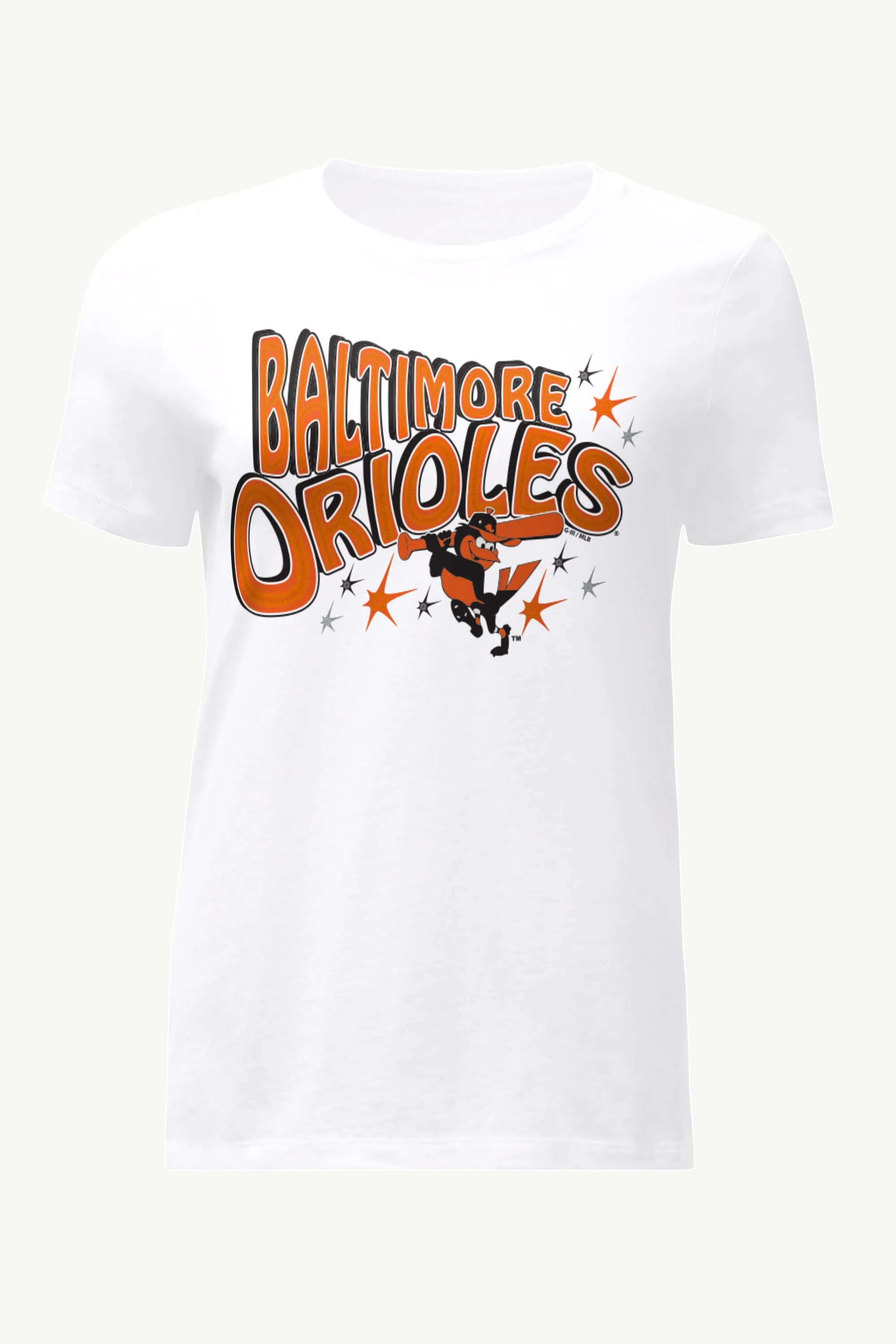 WOMENS BALTIMORE ORIOLES FIREWORKS T SHIRT sold by Starter