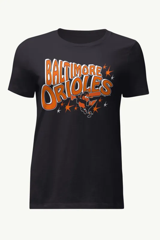 WOMENS BALTIMORE ORIOLES FIREWORKS T SHIRT sold by Starter