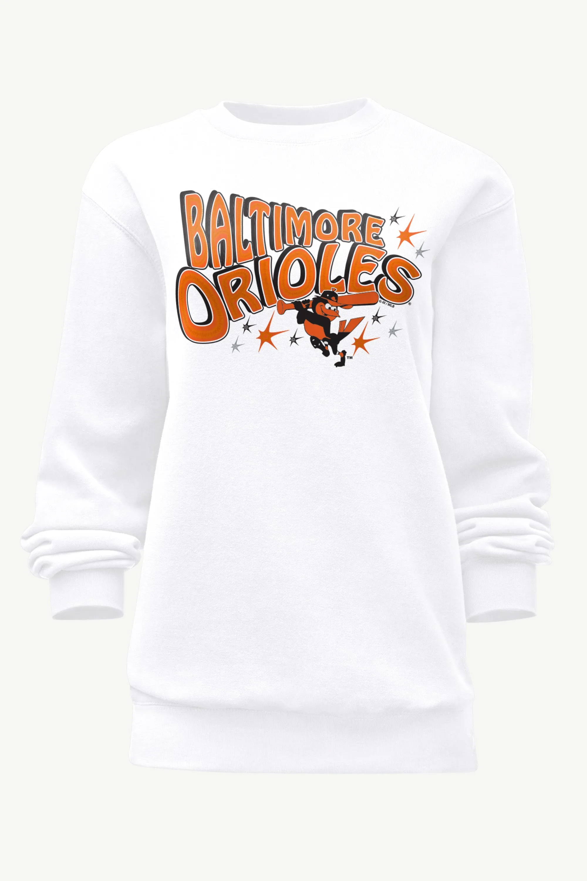WOMENS BALTIMORE ORIOLES FIREWORKS SWEATSHIRT sold by Starter