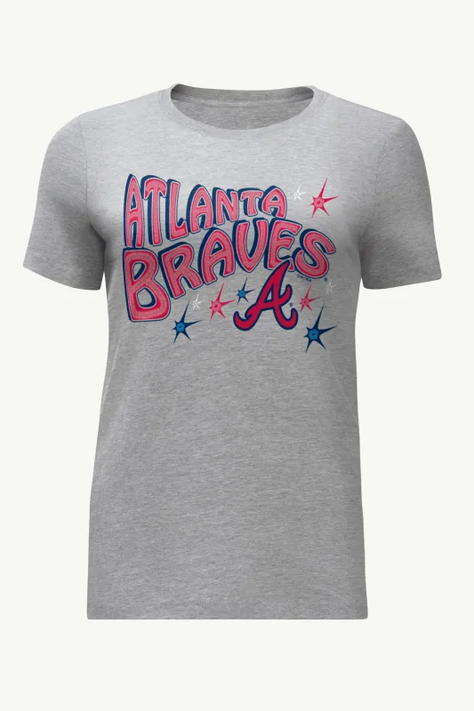 WOMENS ATLANTA BRAVES FIREWORKS T SHIRT sold by Starter