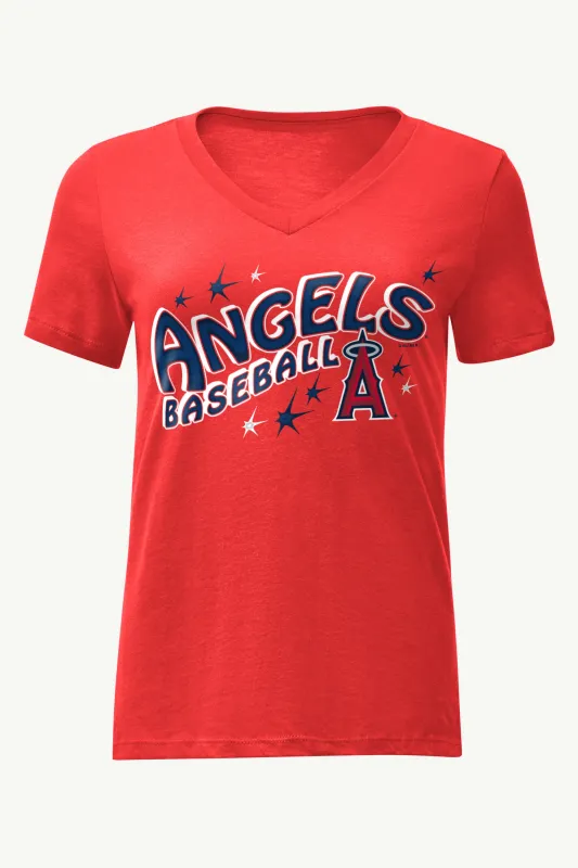 WOMENS LOS ANGELES ANGELS FIREWORKS V NECK T SHIRT sold by Starter