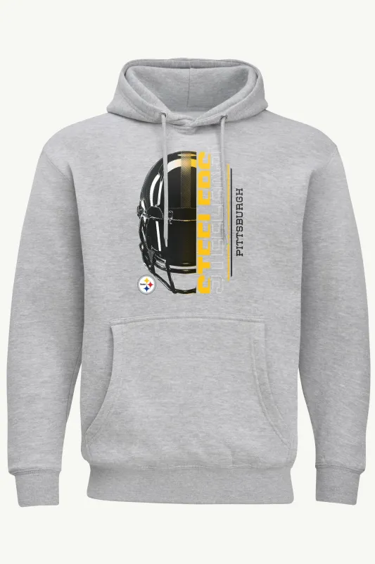 MENS PITTSBURGH STEELERS HALF HELMET HOODIE sold by Starter