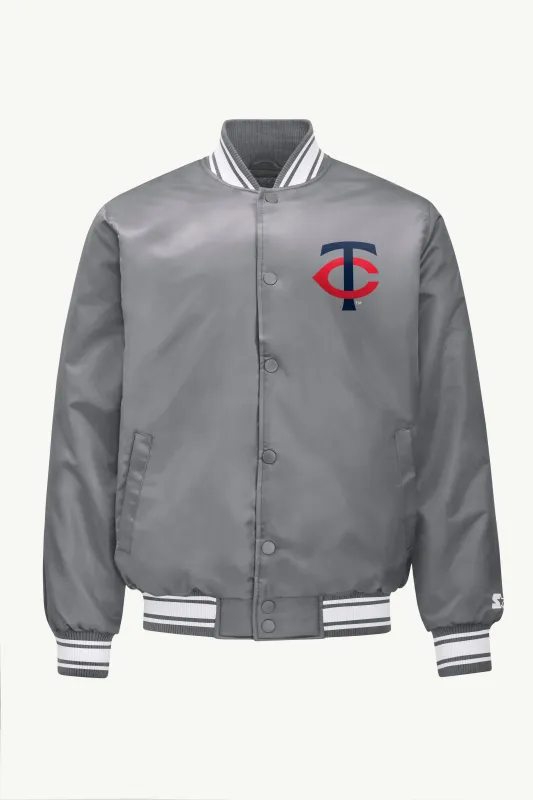 MENS MINNESOTA TWINS SATIN VARSITY JACKET sold by Starter