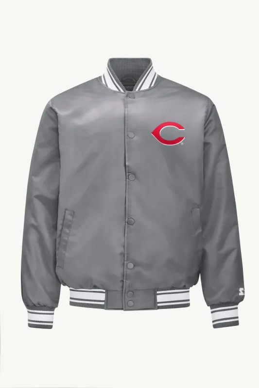 MENS CINCINNATI REDS SATIN VARSITY JACKET sold by Starter