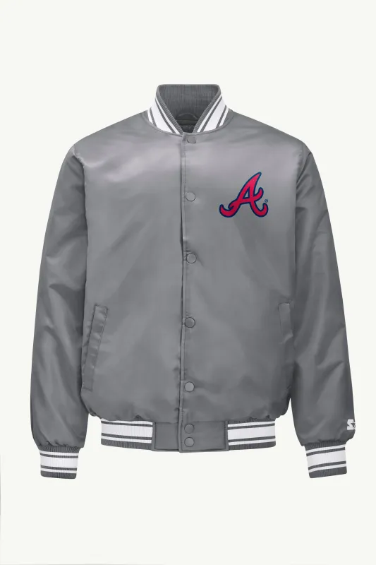 MENS ATLANTA BRAVES SATIN VARSITY JACKET sold by Starter