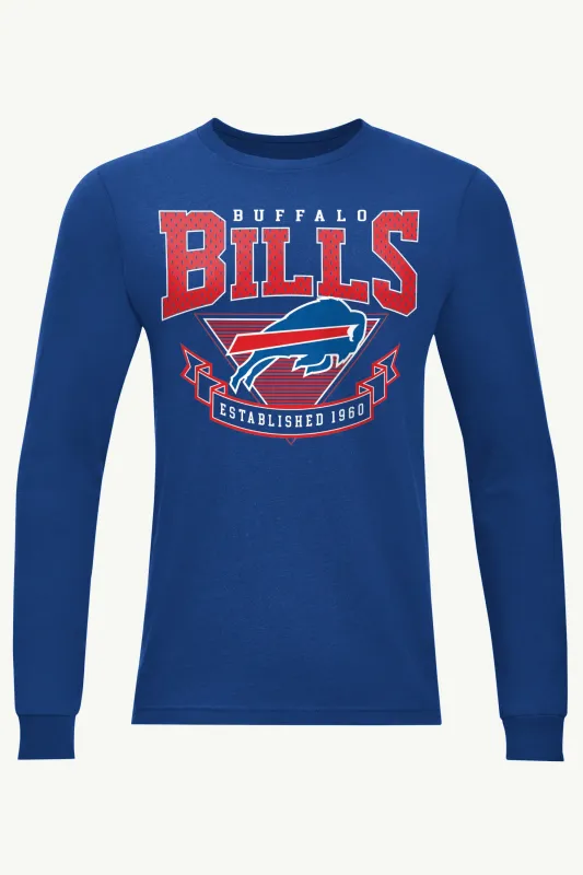 MENS BUFFALO BILLS 80's INSPIRED LONG SLEEVE T SHIRT sold by Starter