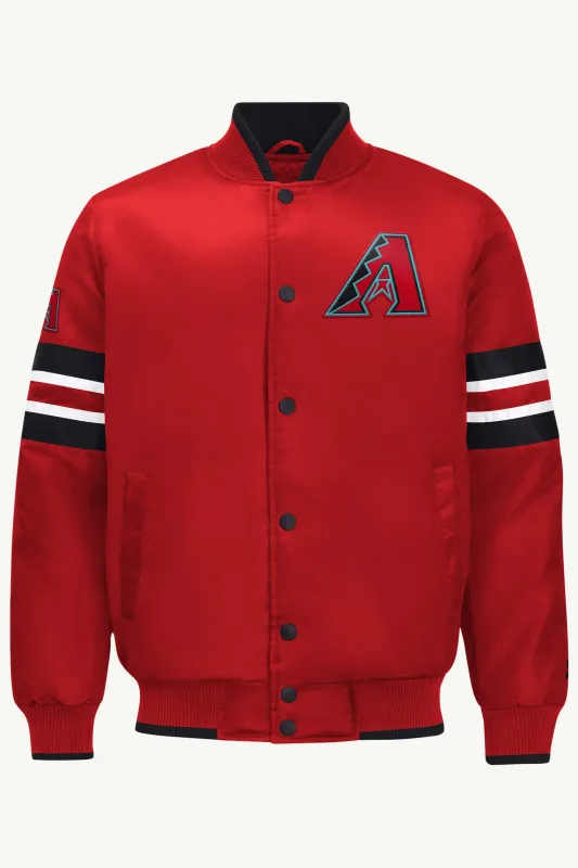 MENS ARIZONA DIAMONDBACKS SATIN VARSITY JACKET sold by Starter