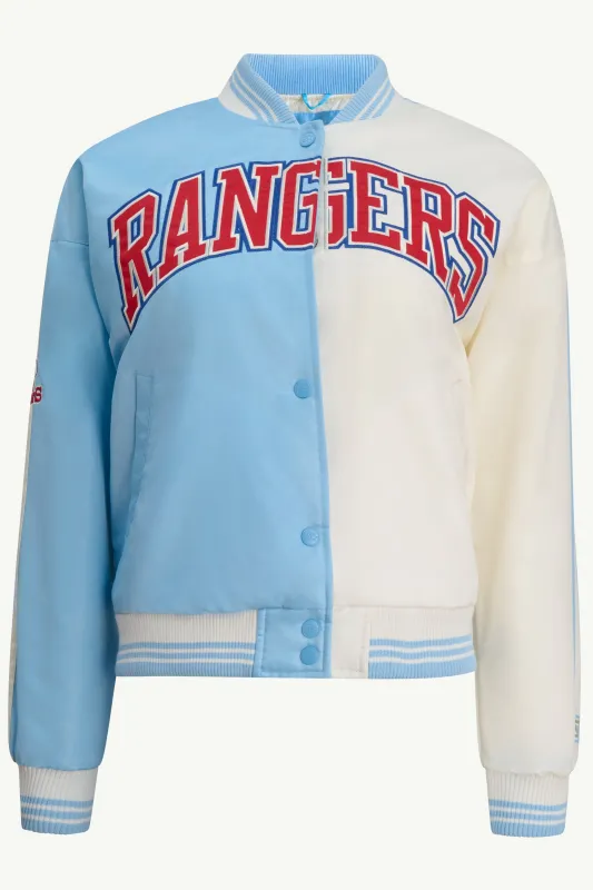 WOMENS TEXAS RANGERS SATIN VARSITY JACKET sold by Starter
