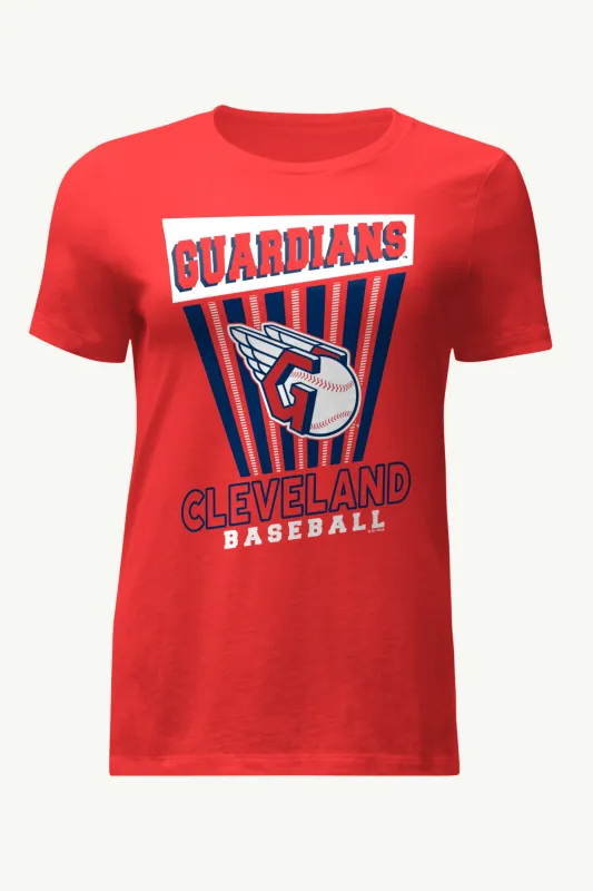 WOMENS CLEVELAND GUARDIANS POSTER PRINT T SHIRT made by Starter