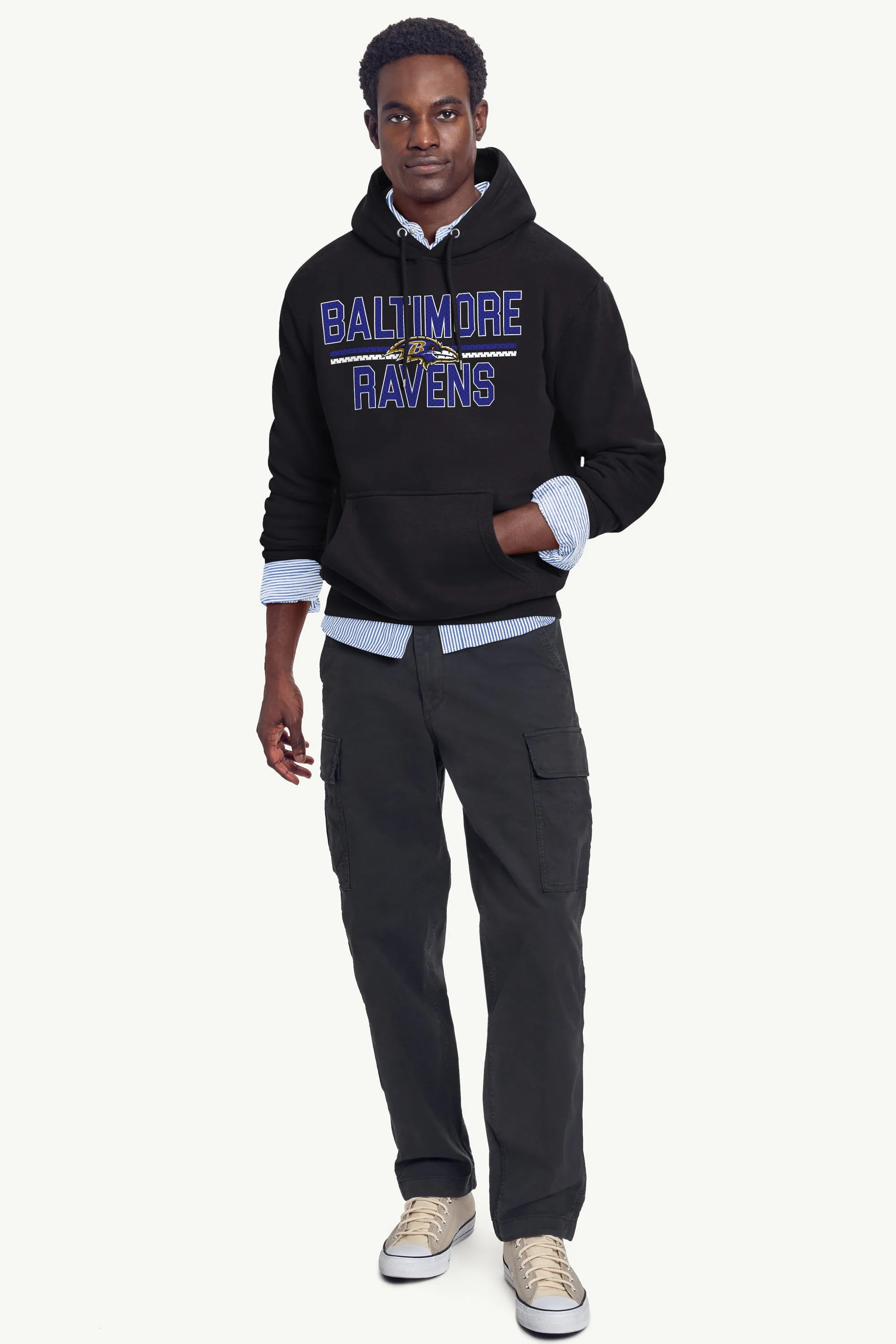 MENS BALTIMORE RAVENS MESH LOOK HOODIE sold by Starter product image thumbnail 2