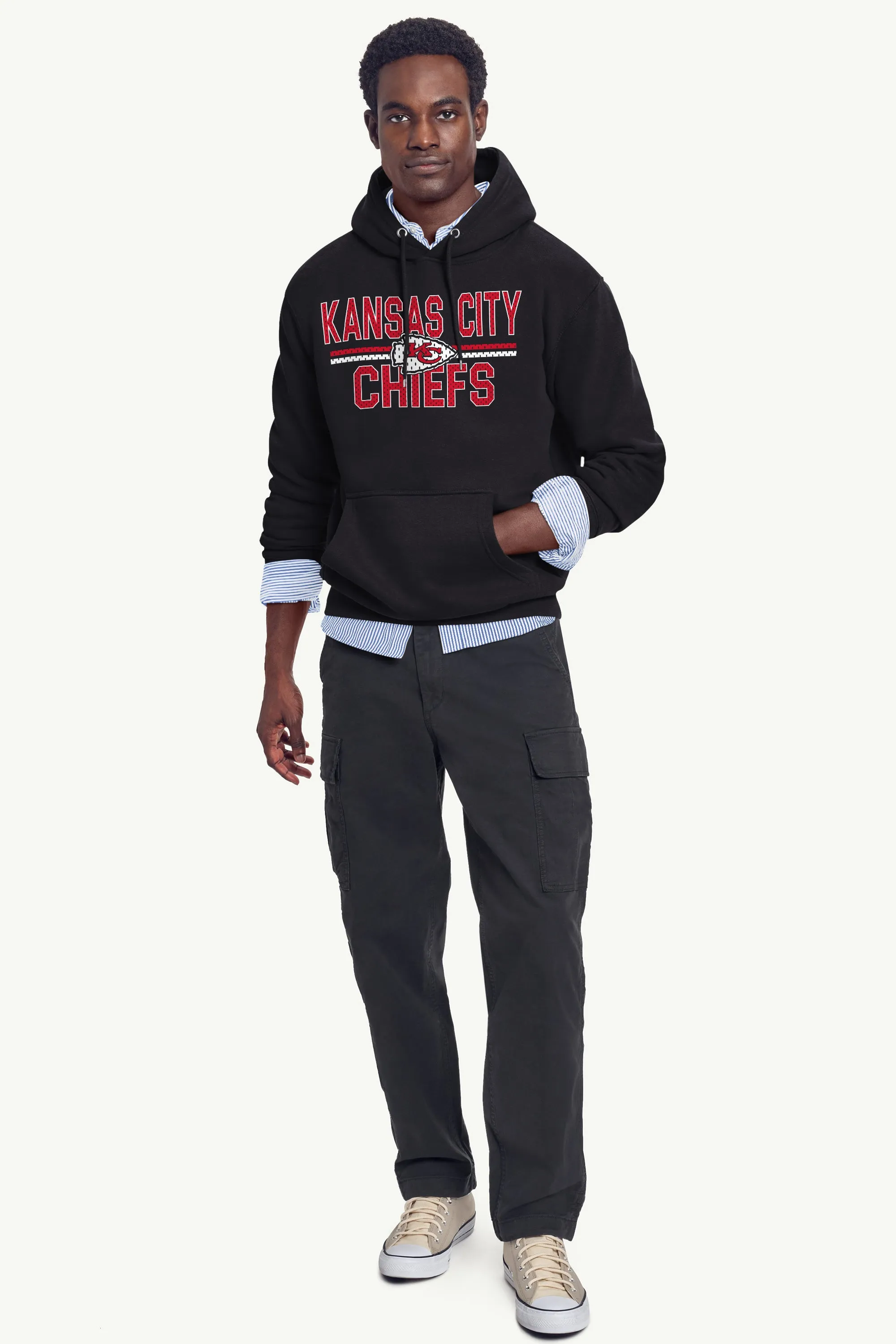 MENS KANSAS CITY CHIEFS MESH LOOK HOODIE sold by Starter product image thumbnail 2