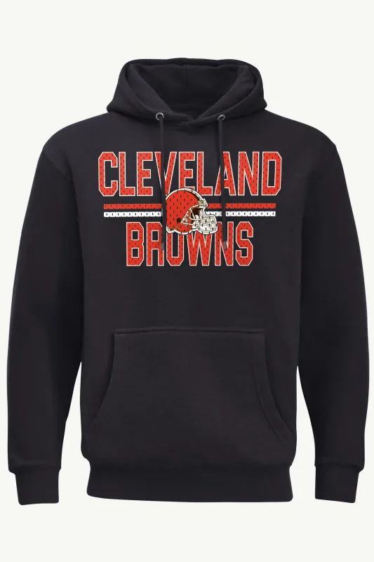 MENS CLEVELAND BROWNS MESH LOOK HOODIE made by Starter