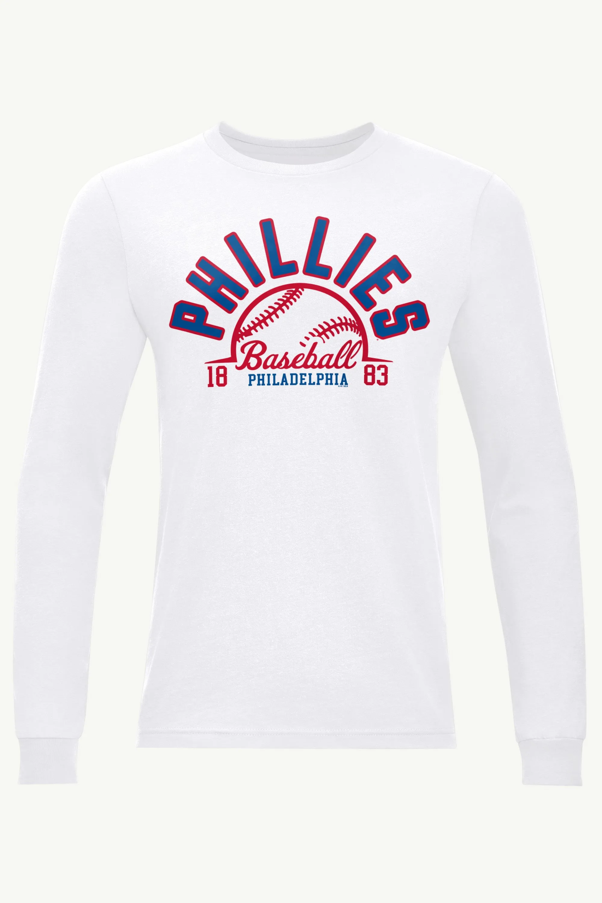 MENS PHILADELPHIA PHILLIES HALF BALL LONG SLEEVE T SHIRT sold by Starter