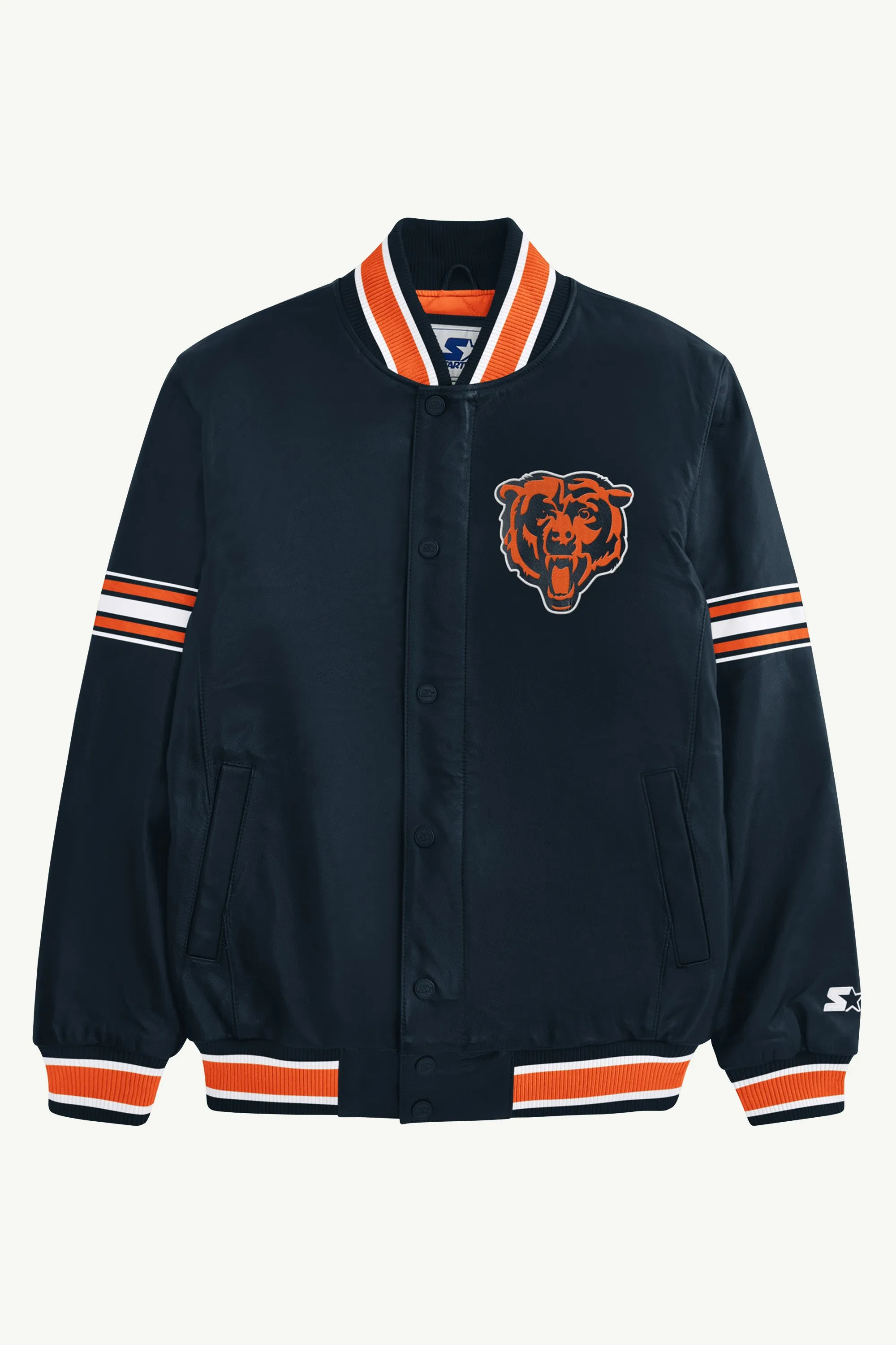 MENS CHICAGO BEARS VARSITY LEATHER JACKET sold by Starter