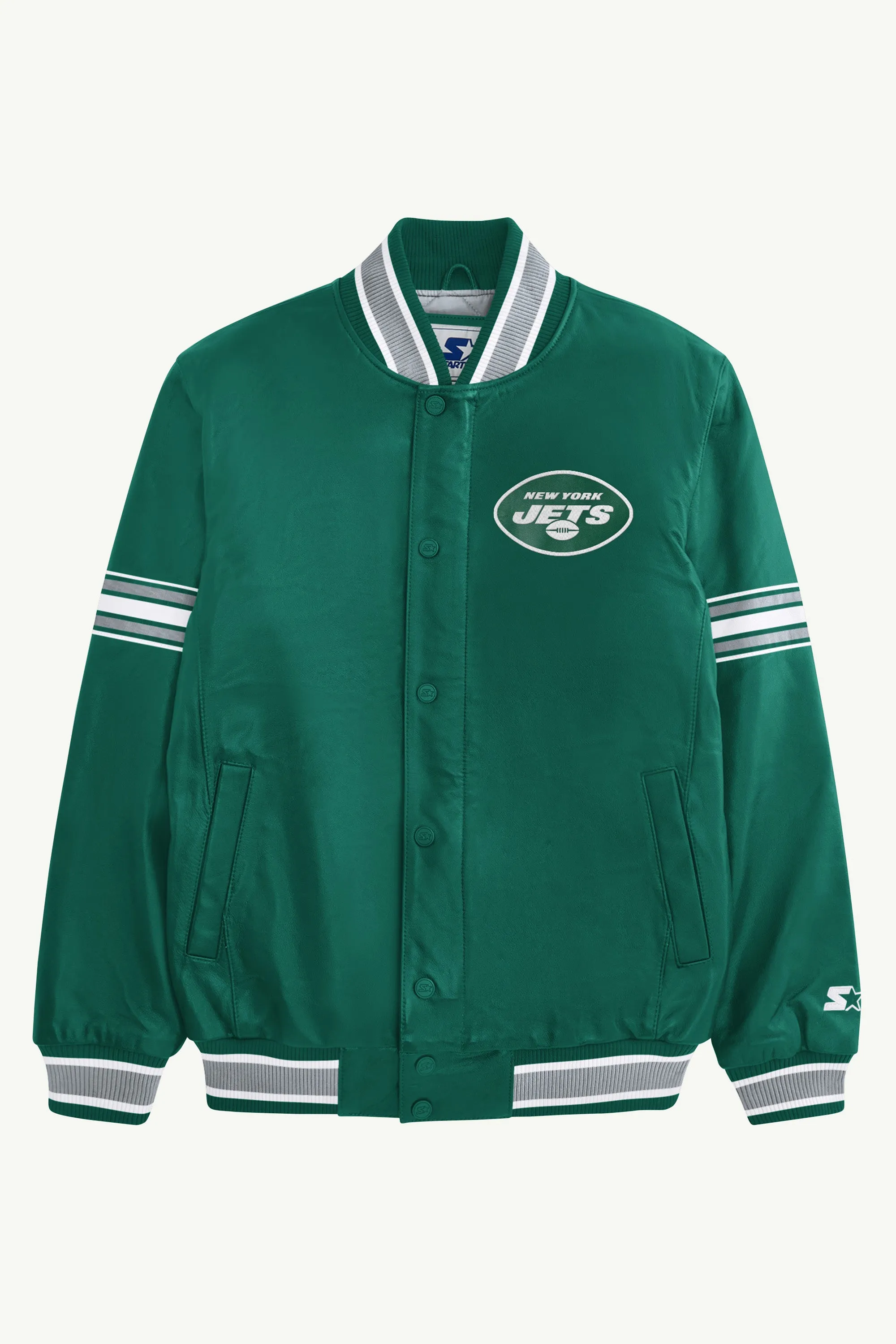 MENS NEW YORK JETS VARSITY LEATHER JACKET sold by Starter