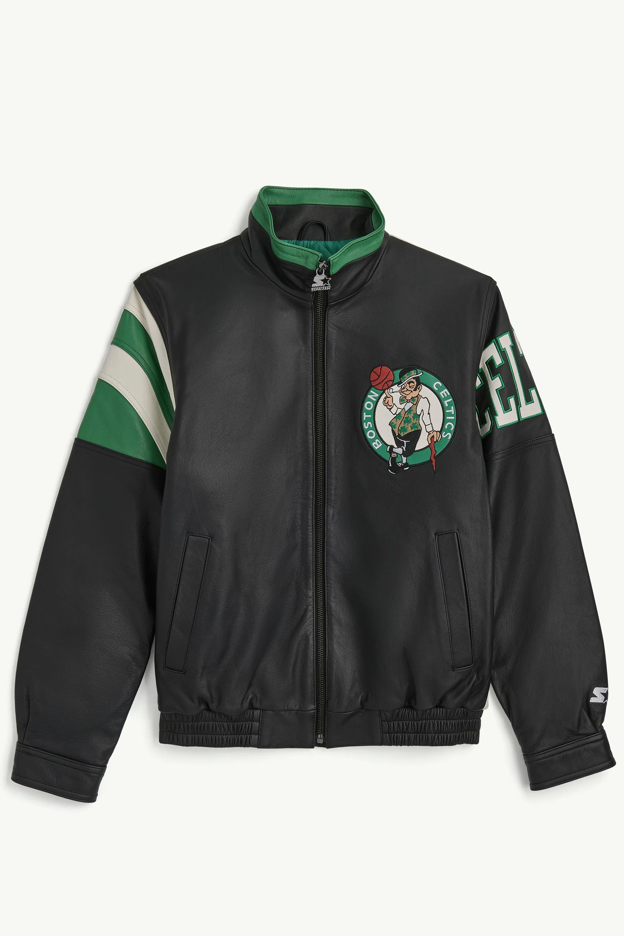 BOSTON CELTICS FULL ZIP LEATHER JACKET sold by Starter
