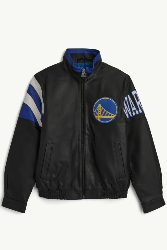 MENS GOLDEN STATE WARRIORS FULL ZIP LEATHER JACKET sold by Starter