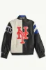 MENS NEW YORK METS RETRO FULL ZIP LEATHER JACKET sold by Starter