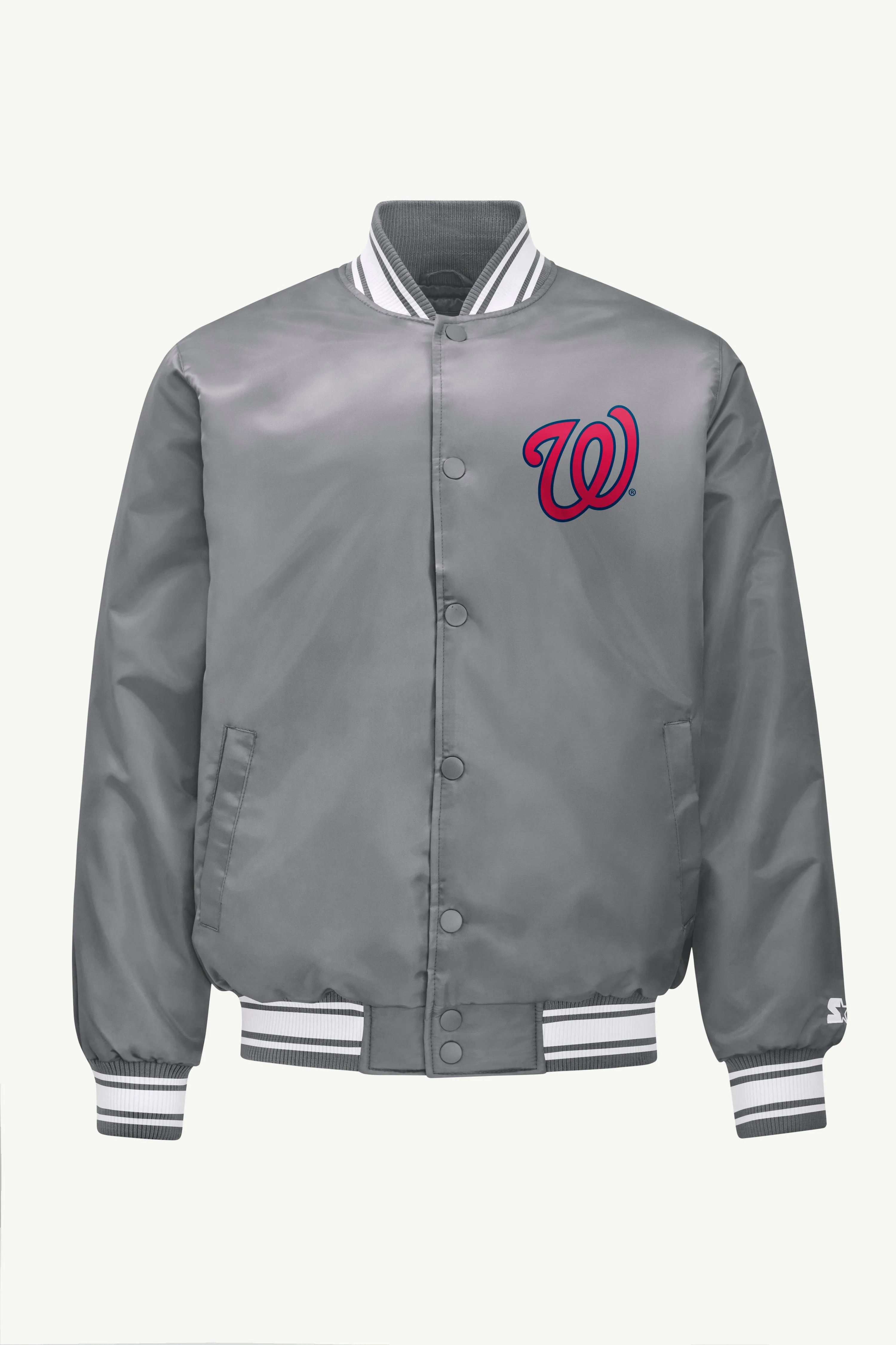 MENS WASHINGTON NATIONALS SATIN VARSITY JACKET sold by Starter product image thumbnail 4