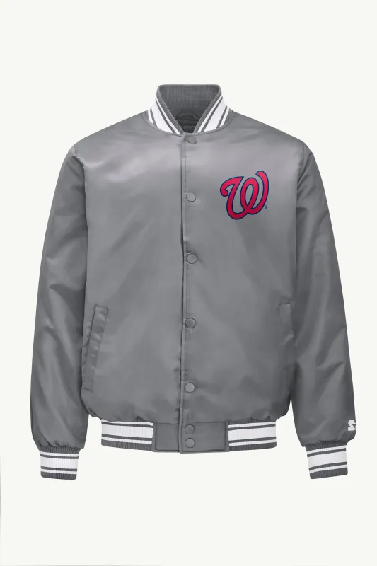MENS WASHINGTON NATIONALS SATIN VARISTY JACKET sold by Starter