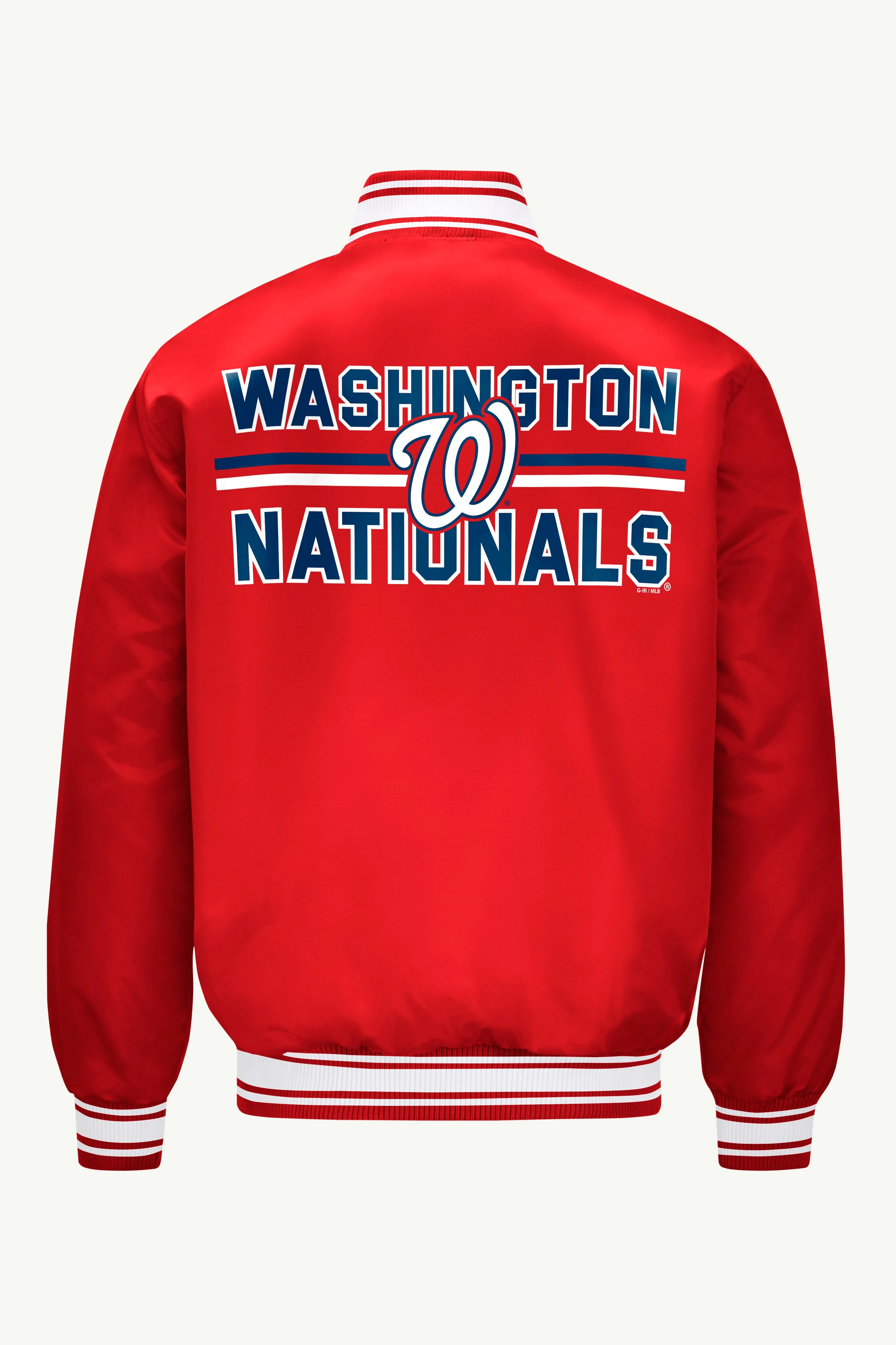 MENS WASHINGTON NATIONALS SATIN VARSITY JACKET sold by Starter product image thumbnail 3