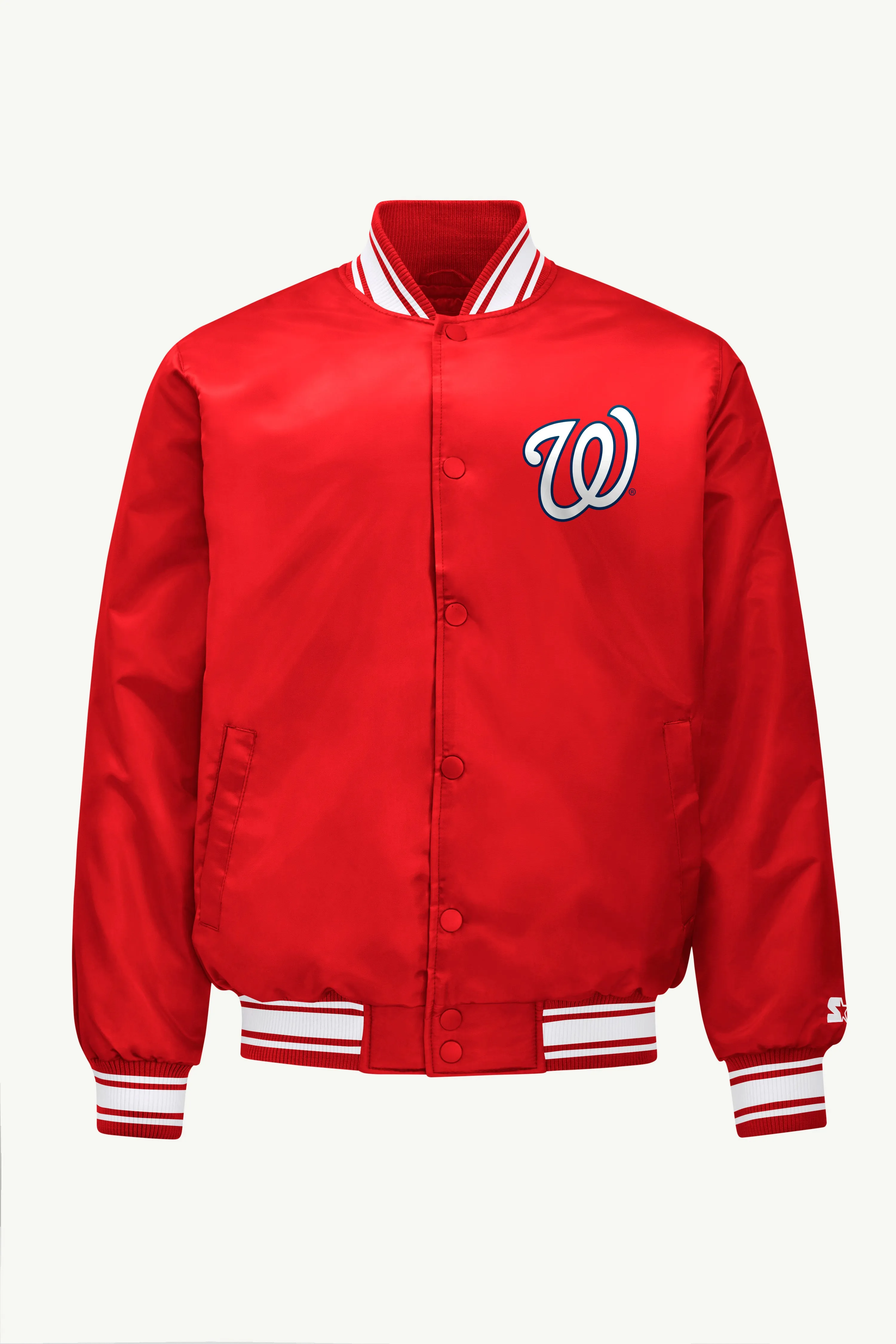 MENS WASHINGTON NATIONALS SATIN VARSITY JACKET sold by Starter product image thumbnail 4