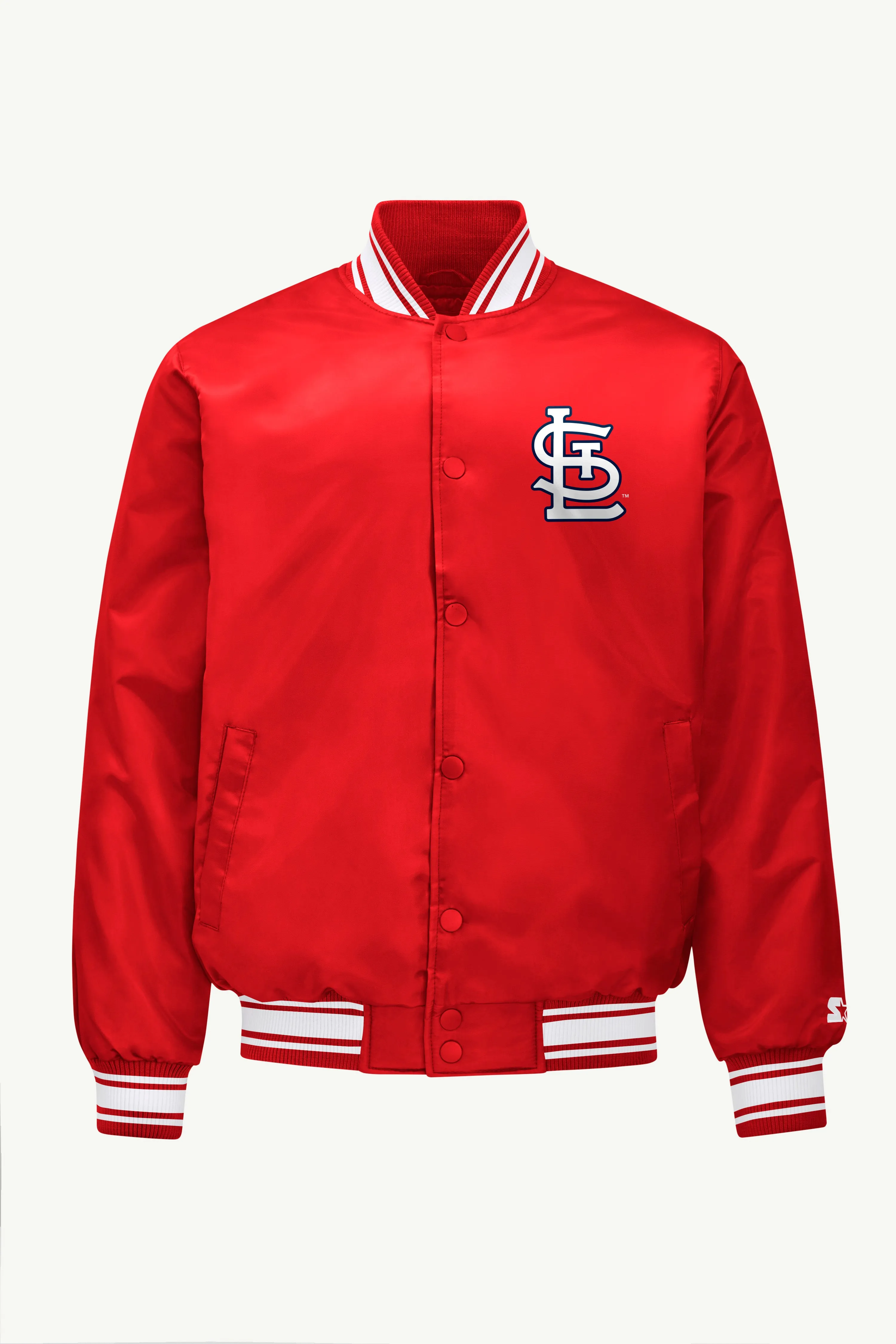 MENS ST LOUIS CARDINALS SATIN VARSITY JACKET sold by Starter product image thumbnail 4