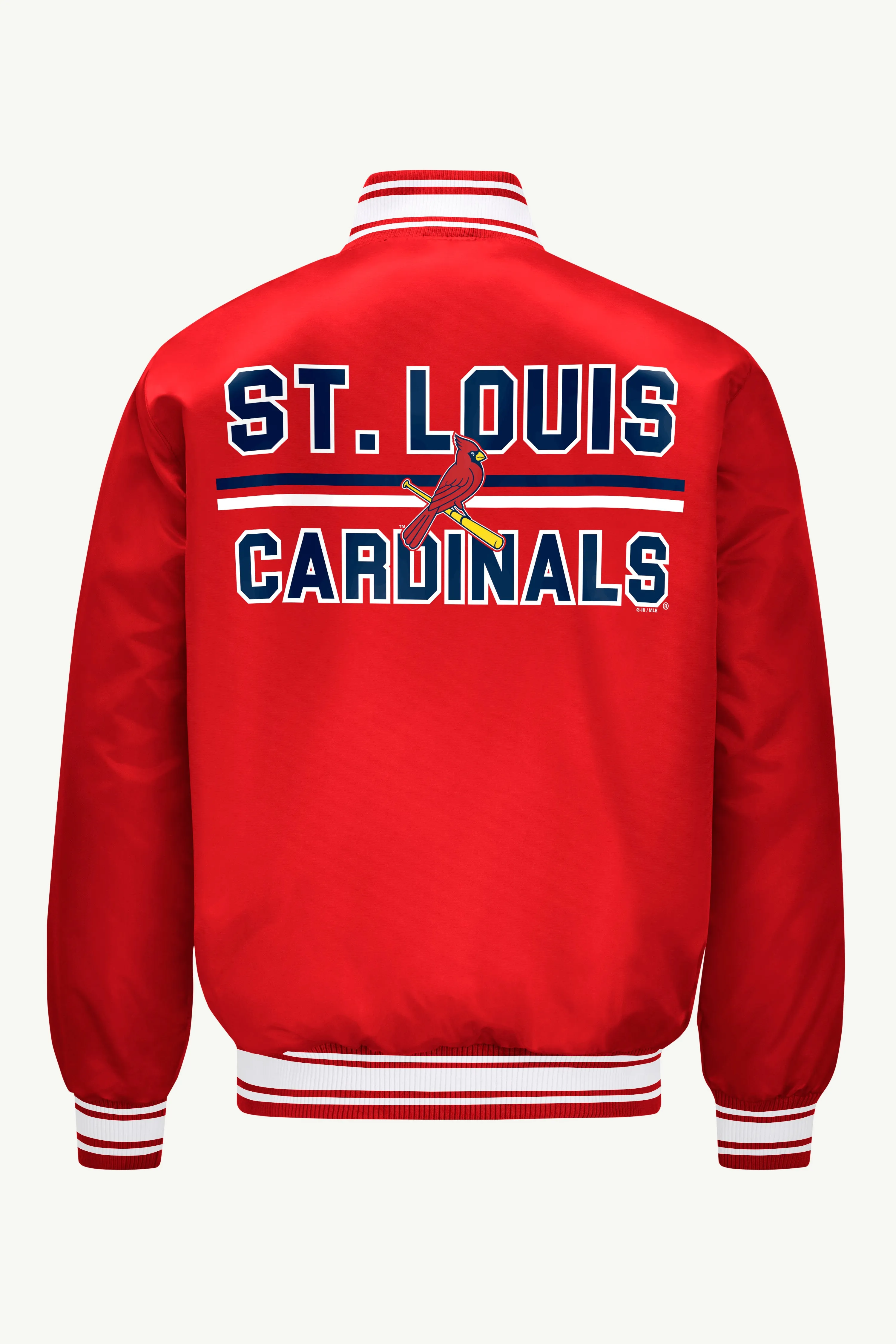 MENS ST LOUIS CARDINALS SATIN VARSITY JACKET sold by Starter product image thumbnail 3