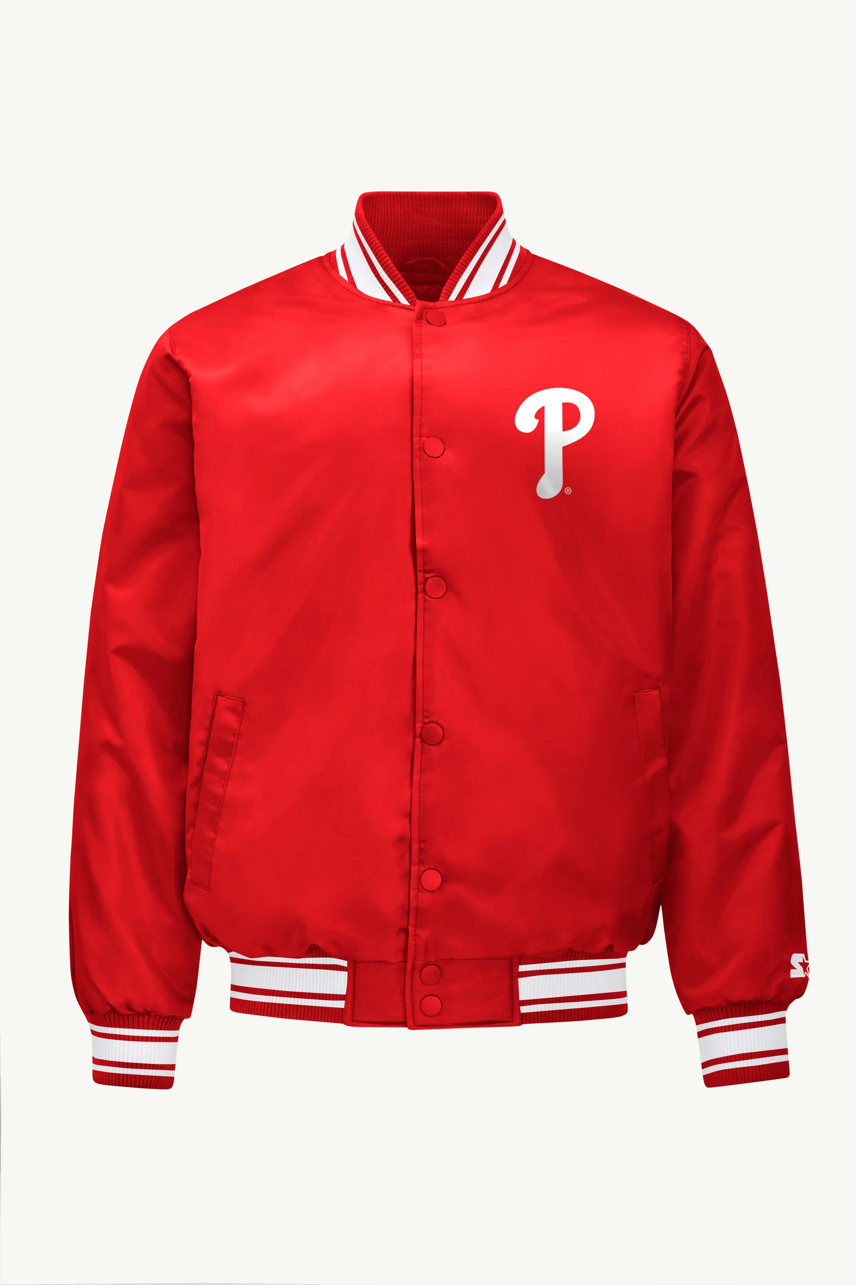 MENS PHILADELPHIA PHILLIES SATIN VARSITY JACKET sold by Starter product image thumbnail 4