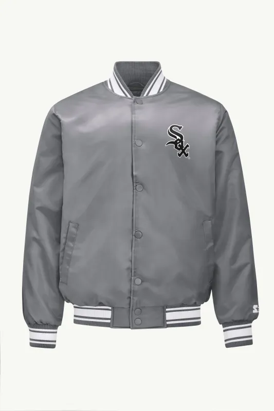 MENS CHICAGO WHITE SOX SATIN VARSITY JACKET sold by Starter