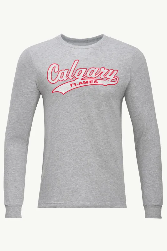 MENS CALGARY FLAMES TAILSWEEP LONG SLEEVE T SHIRT sold by Starter