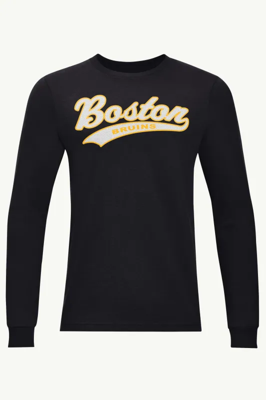 MENS BOSTON BRUINS TAILSWEEP LONG SLEEVE T SHIRT sold by Starter