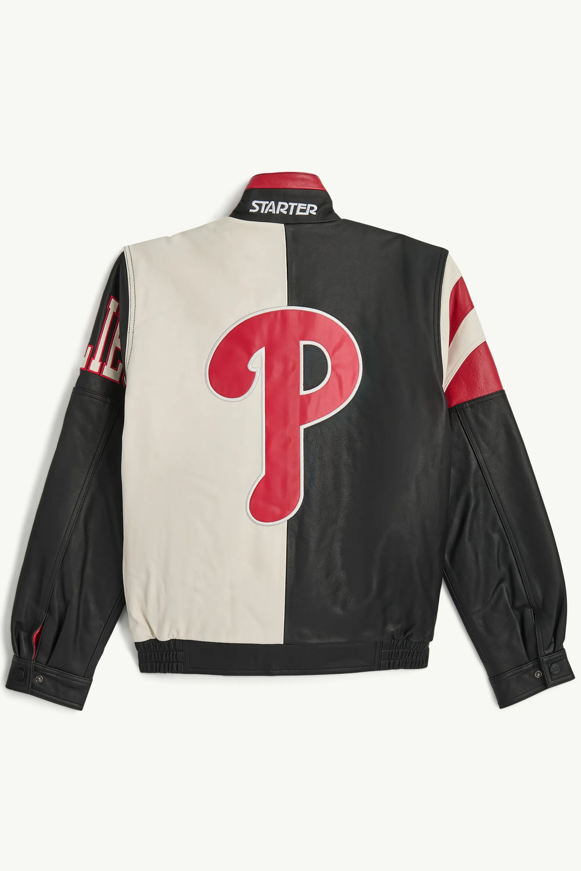 MENS PHILADELPHIA PHILLIES RETRO LEATHER JACKET sold by Starter product image thumbnail 2