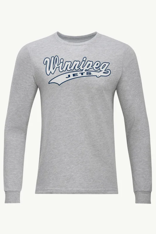 MENS WINNIPEG JETS TAILSWEEP LONG SLEEVE T SHIRT sold by Starter