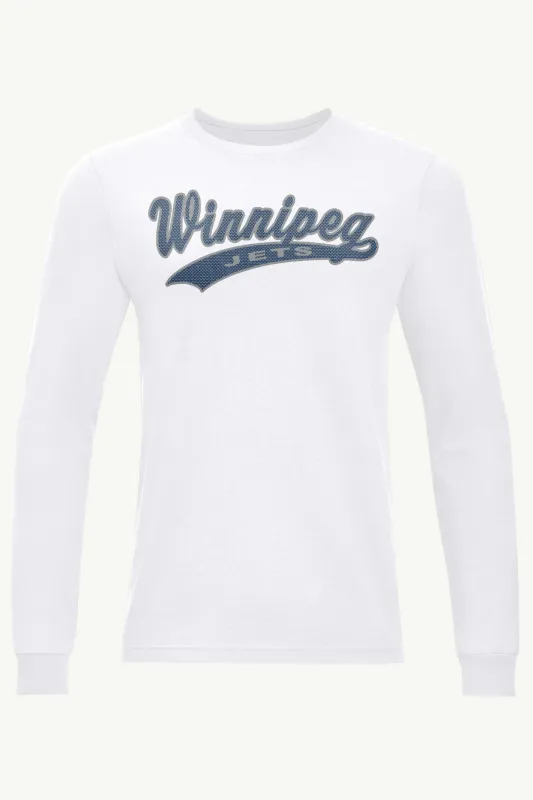 MENS WINNIPEG JETS TAILSWEEP LONG SLEEVE T SHIRT made by Starter