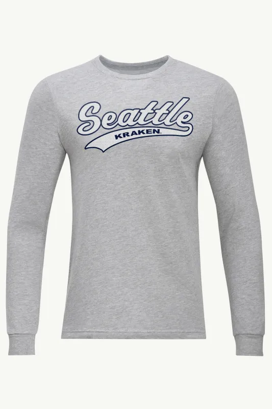 MENS SEATTLE KRAKEN TAILSWEEP LONG SLEEVE T SHIRT sold by Starter