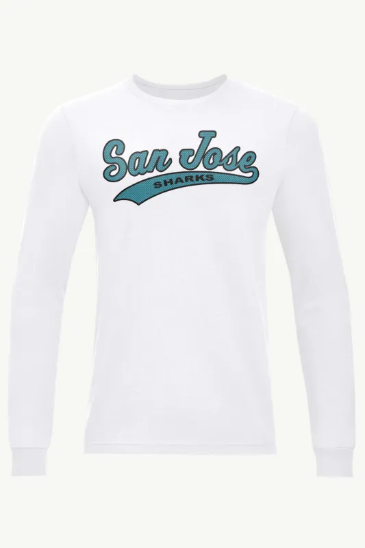 MENS SAN JOSE SHARKS TAILSWEEP LONG SLEEVE T SHIRT sold by Starter