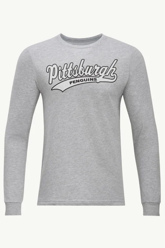 MENS PITTSBURGH PENGUINS TAILSWEEP LONG SLEEVE T SHIRT made by Starter