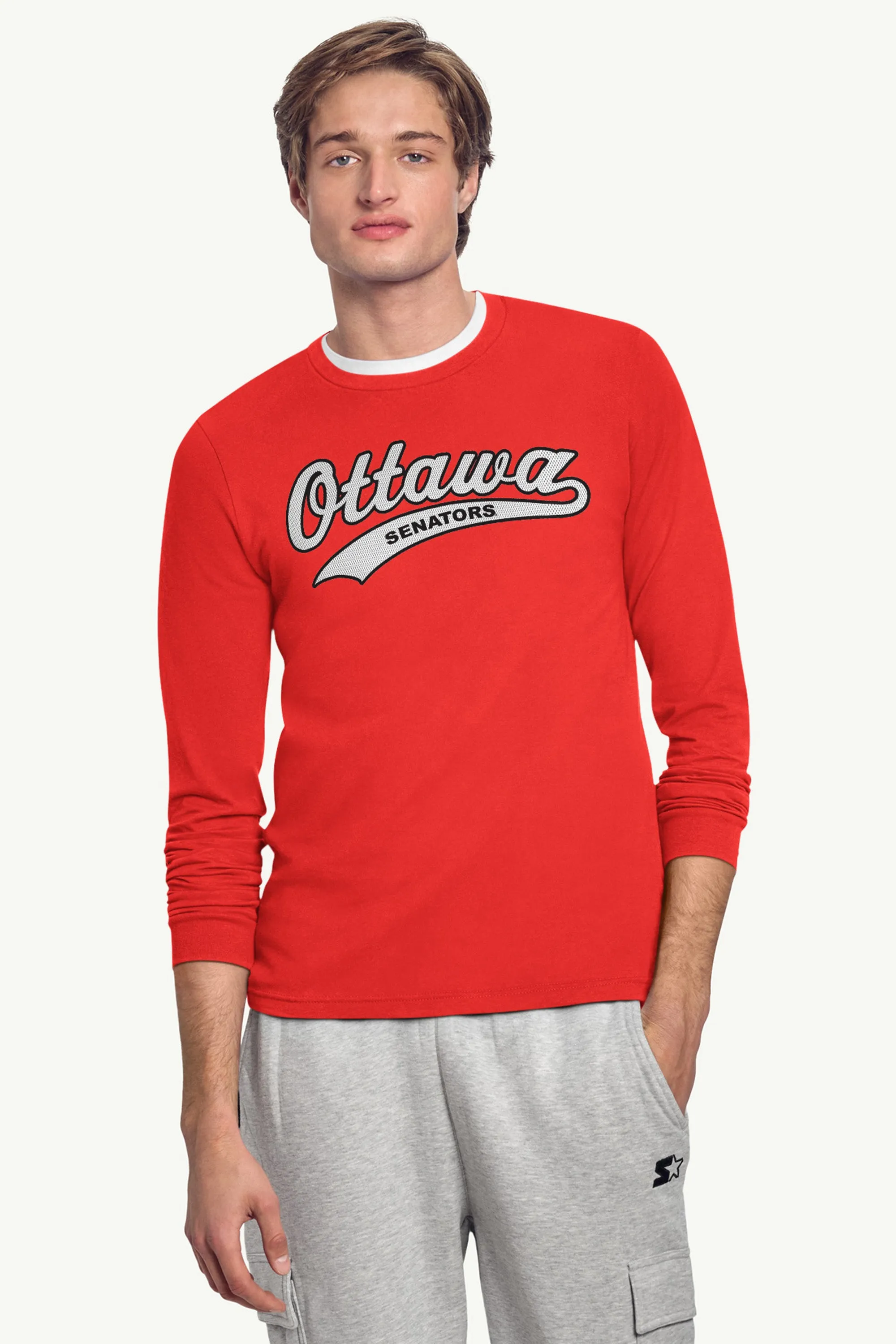 MENS OTTAWA SENATORS TAILSWEEP LONG SLEEVE T SHIRT sold by Starter product image thumbnail 2