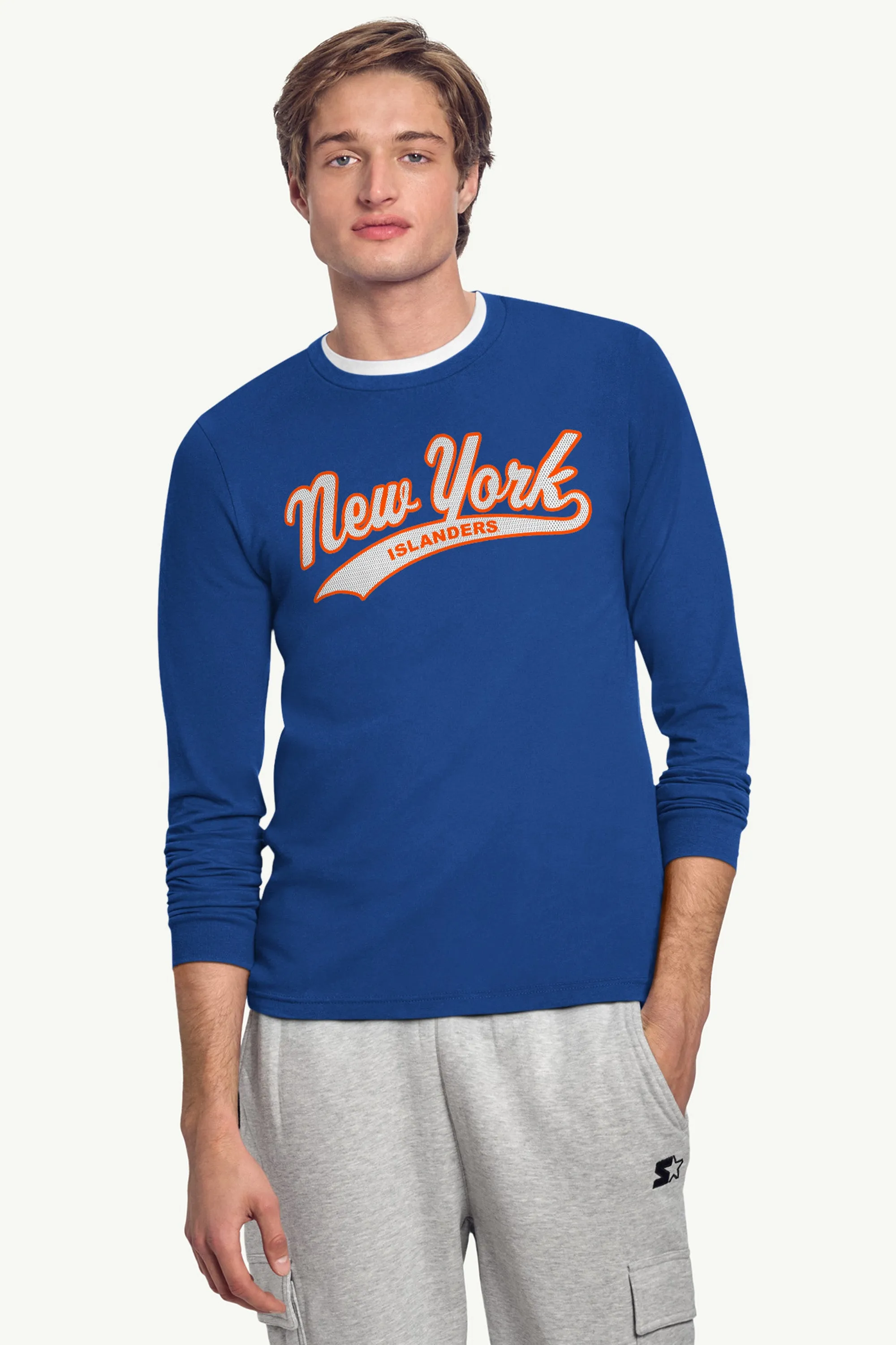 MENS NEW YORK ISLANDERS TAILSWEEP LONG SLEEVE T SHIRT sold by Starter product image thumbnail 2