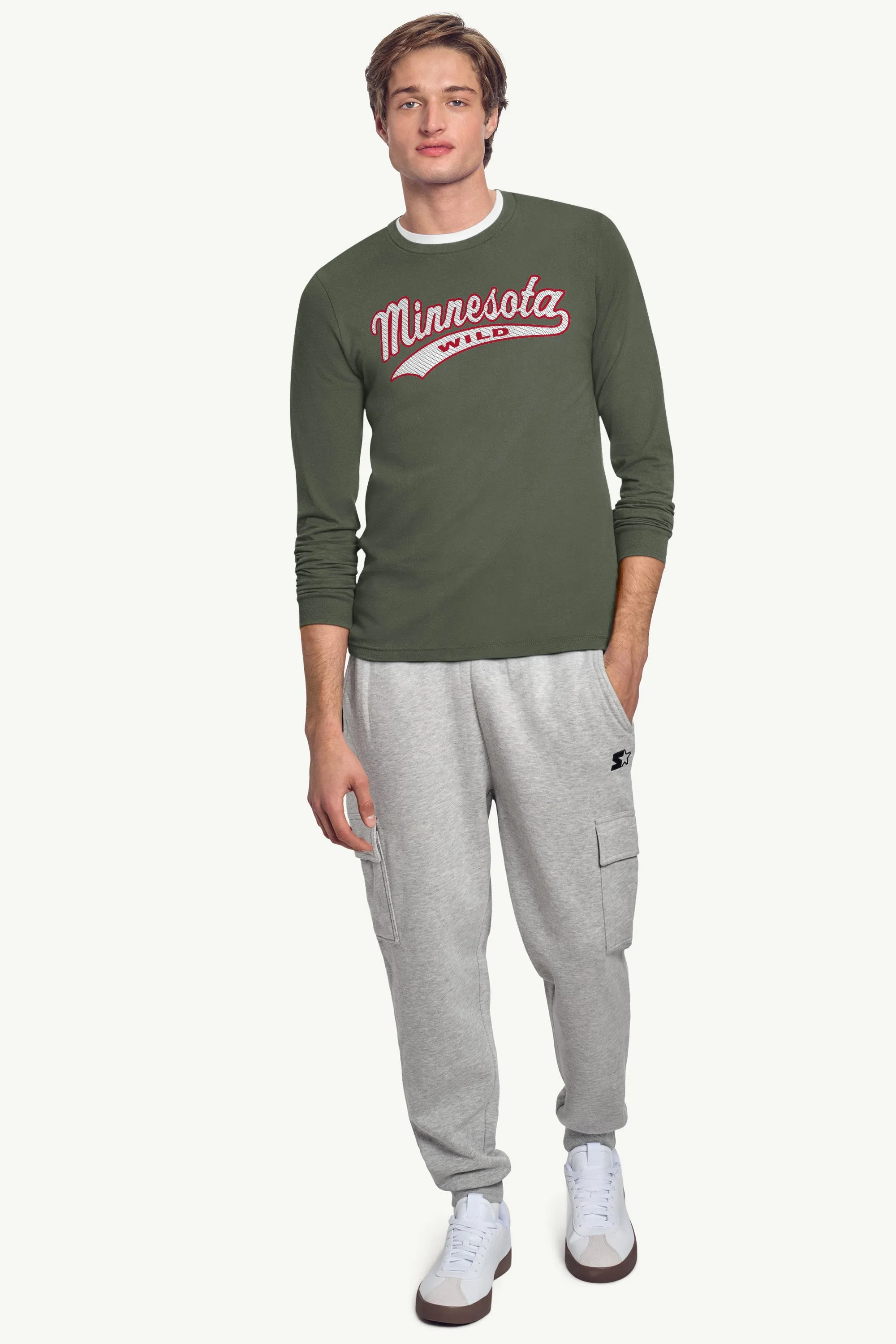 MENS MINNESOTA WILD TAILSWEEP LONG SLEEVE T SHIRT sold by Starter product image thumbnail 2