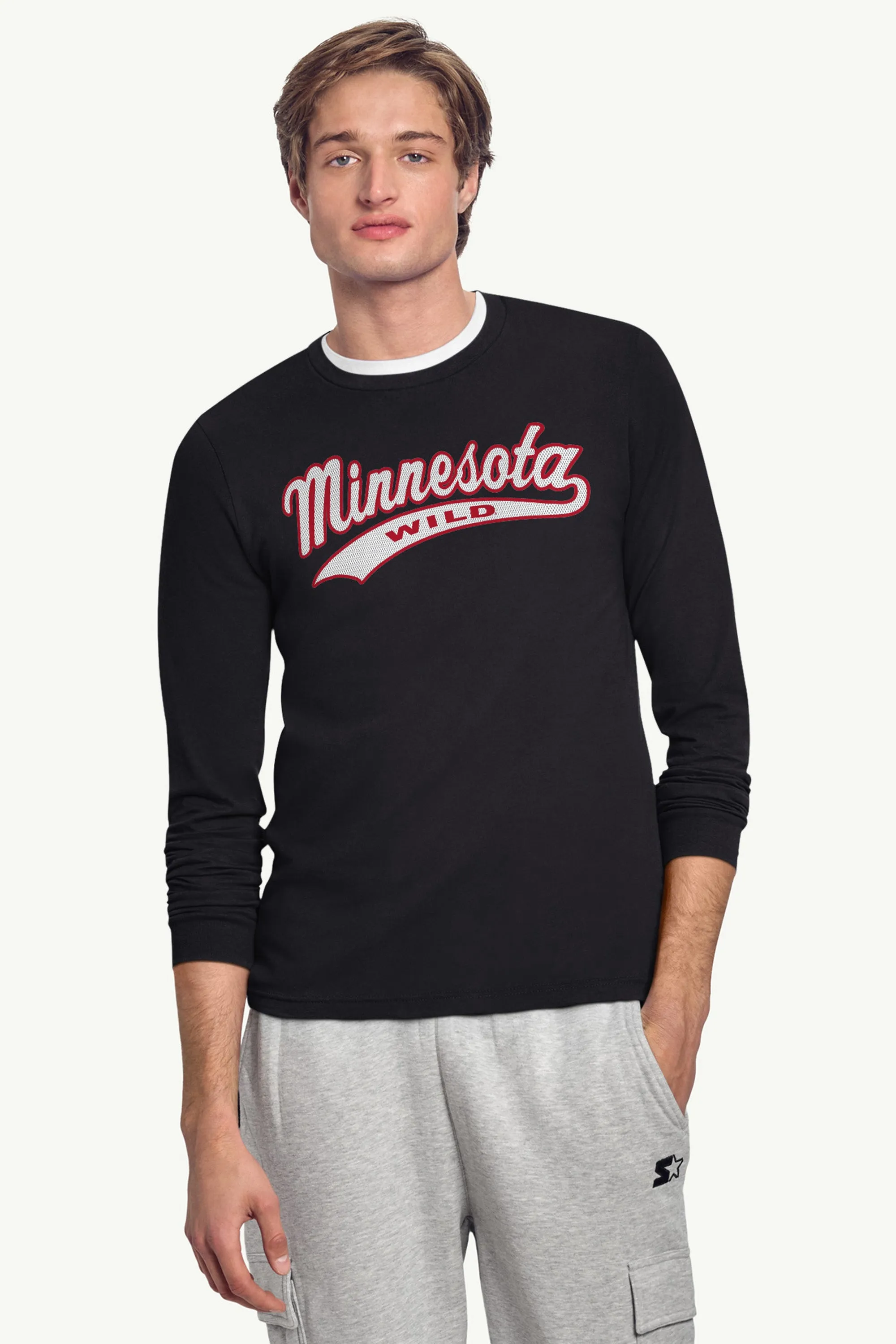 MENS MINNESOTA WILD TAILSWEEP LONG SLEEVE T SHIRT sold by Starter product image thumbnail 2