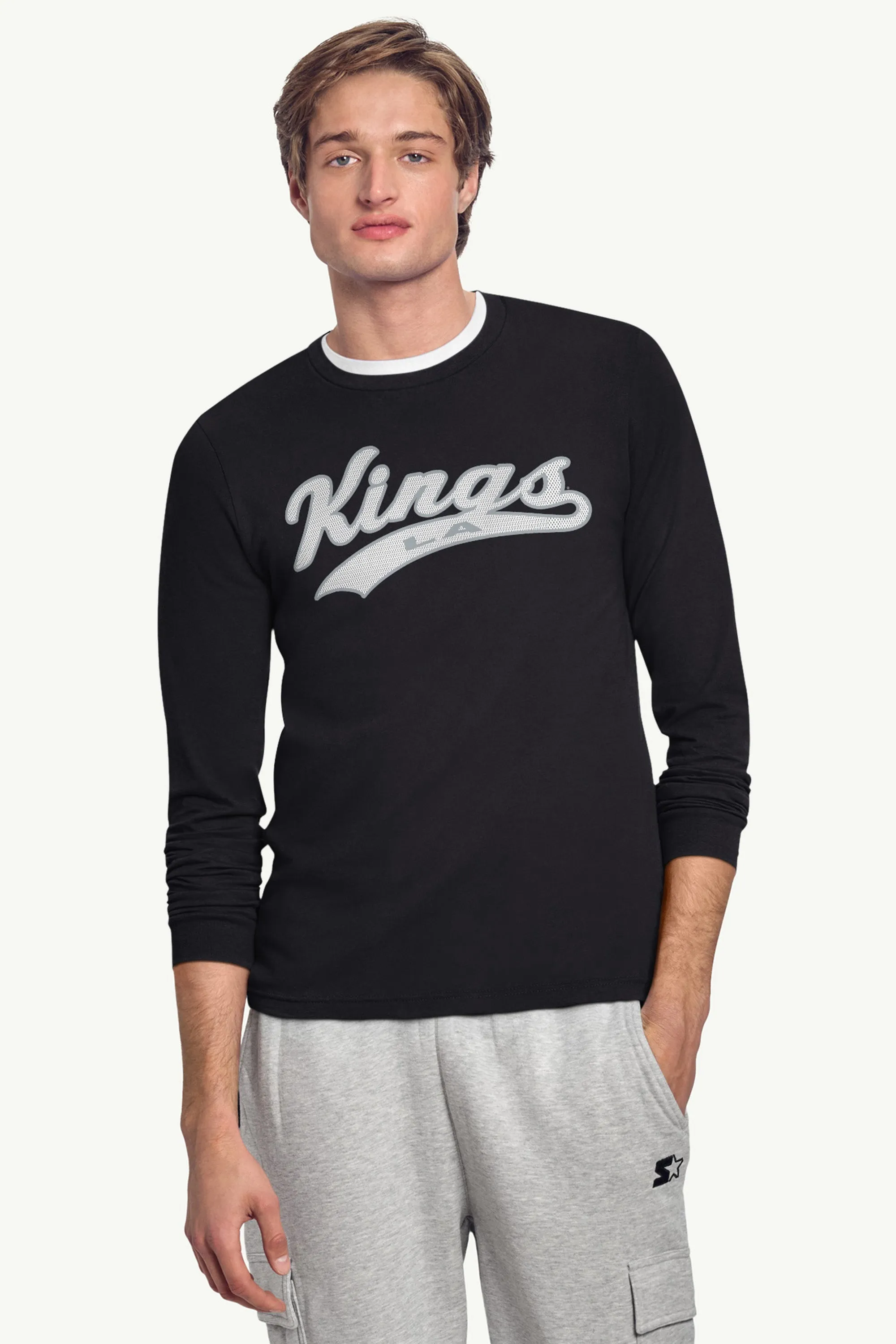 MENS LOS ANGELES KINGS TAILSWEEP LONG SLEEVE T SHIRT sold by Starter product image thumbnail 3