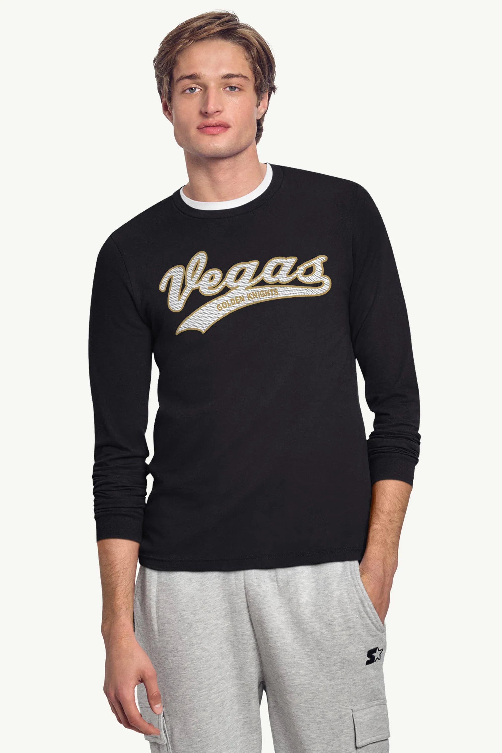 MENS LAS VEGAS GOLDEN KNIGHTS TAILSWEEP LONG SLEEVE T SHIRT sold by Starter product image thumbnail 2