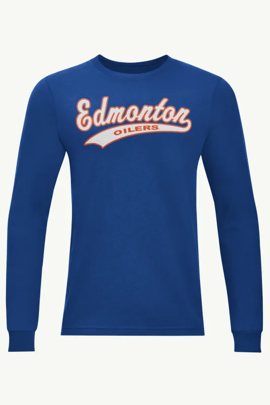 MENS EDMONTON OILERS TAILSWEEP LONG SLEEVE T SHIRT sold by Starter