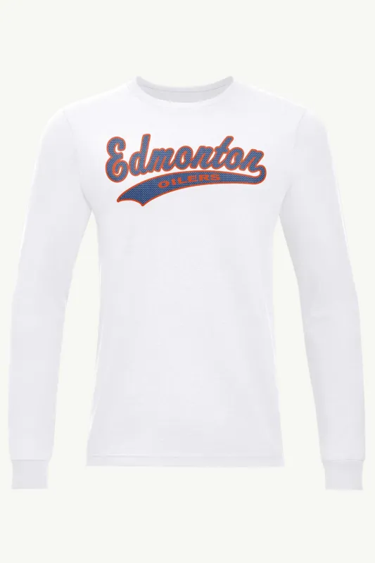 MENS EDMONTON OILERS TAILSWEEP LONG SLEEVE T SHIRT sold by Starter