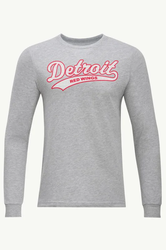 MENS DETROIT REDWINGS TAILSWEEP LONG SLEEVE T SHIRT sold by Starter