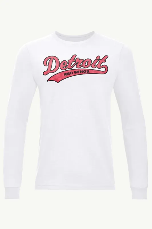 MENS DETROIT REDWINGS TAILSWEEP LONG SLEEVE T SHIRT sold by Starter