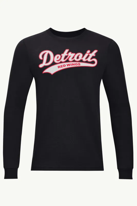 MENS DETROIT REDWINGS TAILSWEEP LONG SLEEVE T SHIRT sold by Starter