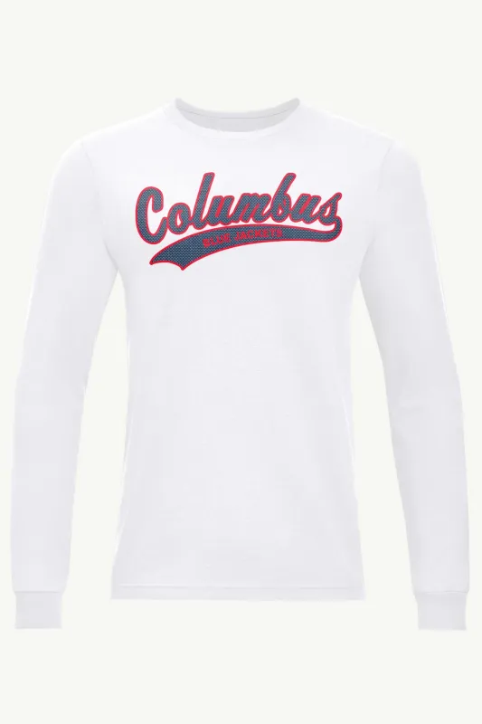 MENS COLUMBUS BLUE JACKETS TAILSWEEP LONG SLEEVE T SHIRT sold by Starter